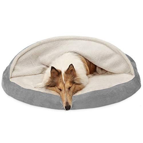 Amazon.com : Furhaven Sherpa & Suede Snuggery Egg Crate Orthopedic Foam Dog Bed - Gray, 44-inch :... | Amazon (US)