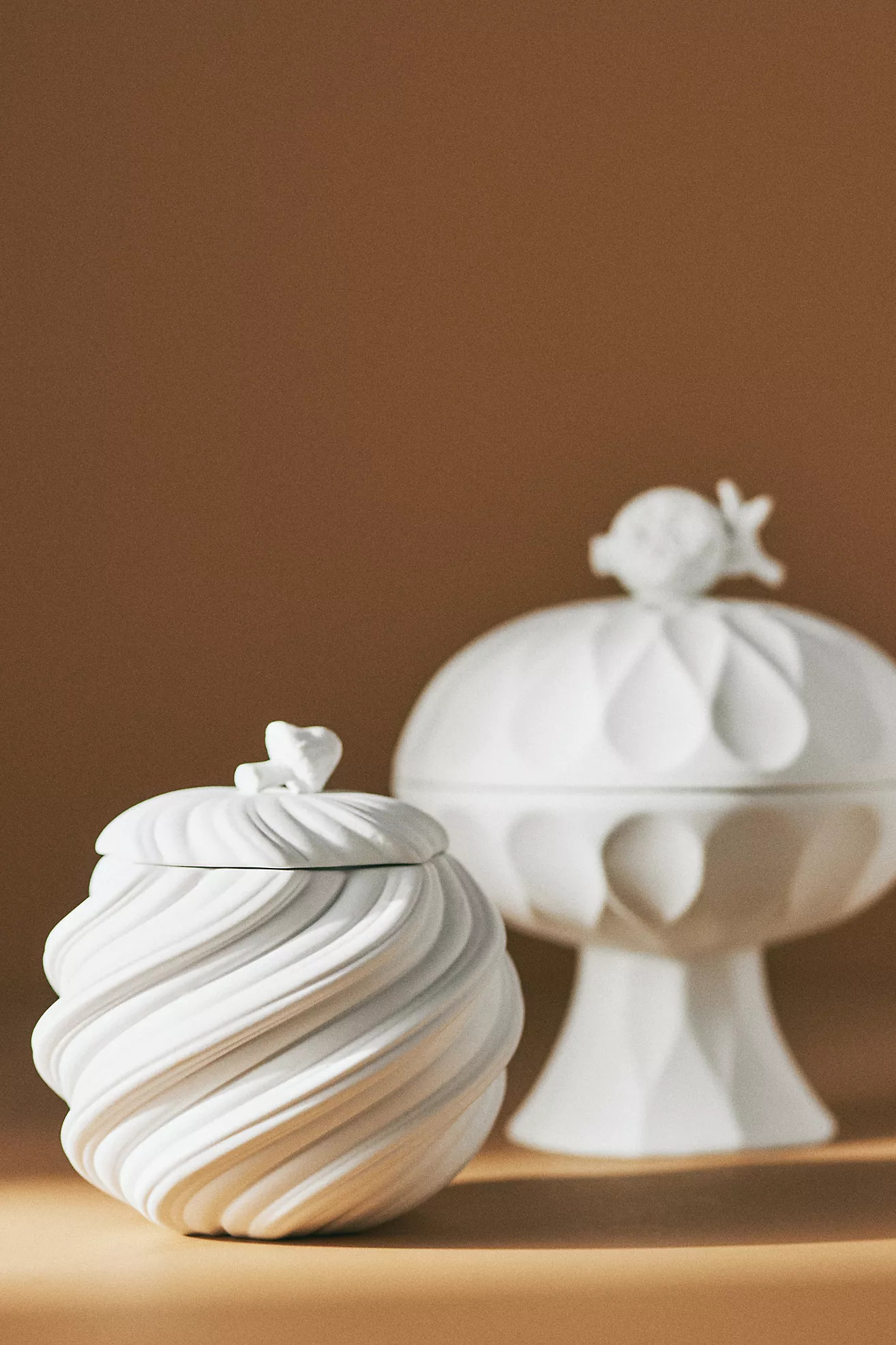 Monti Fresh Lavender Balsam Textural Ceramic Candle | Anthropologie (UK)