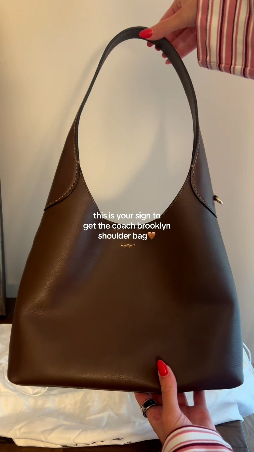 the perfect bag for fall brooklyn shoulder bag from coach 

#LTKStyleTip #LTKItBag