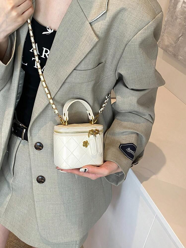 F.FAN.BAGS, Lightweight Mini Bag, Chain Bag, Quilted Diamond Bag, Handbag, Bucket Bag, Perfect Fo... | SHEIN