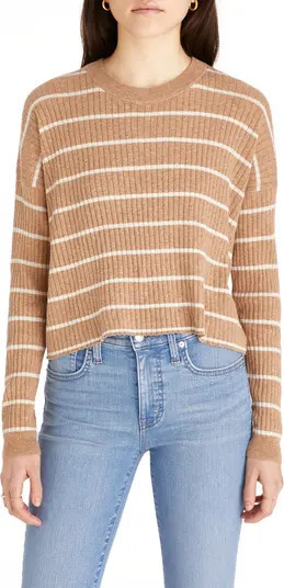 No Strings Attached Stripe Crewneck Sweater | Nordstrom