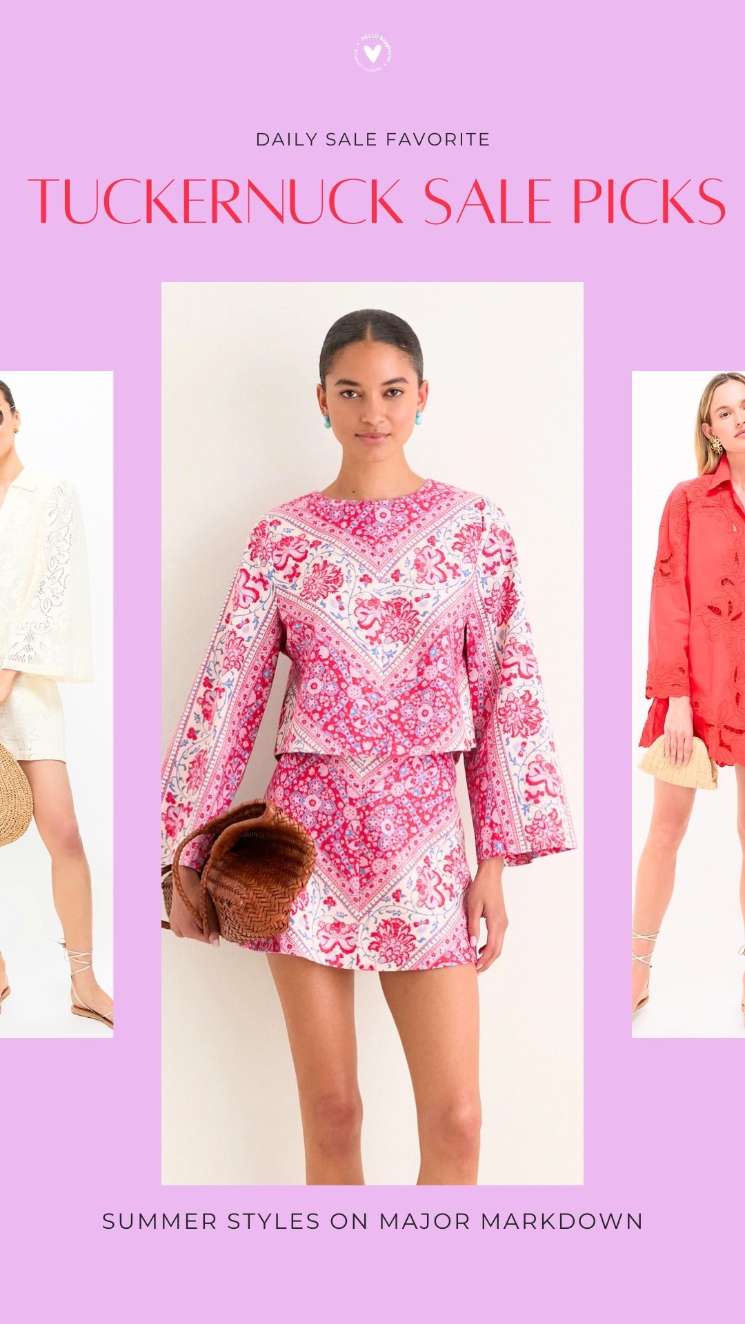 Pretty prints, colorful dresses, and summer staples on major markdown 🌸 Sharing my favorite Tuckernuck sale finds before they’re gone!

#LTKootd #LTKSeasonal #LTKSaleAlert