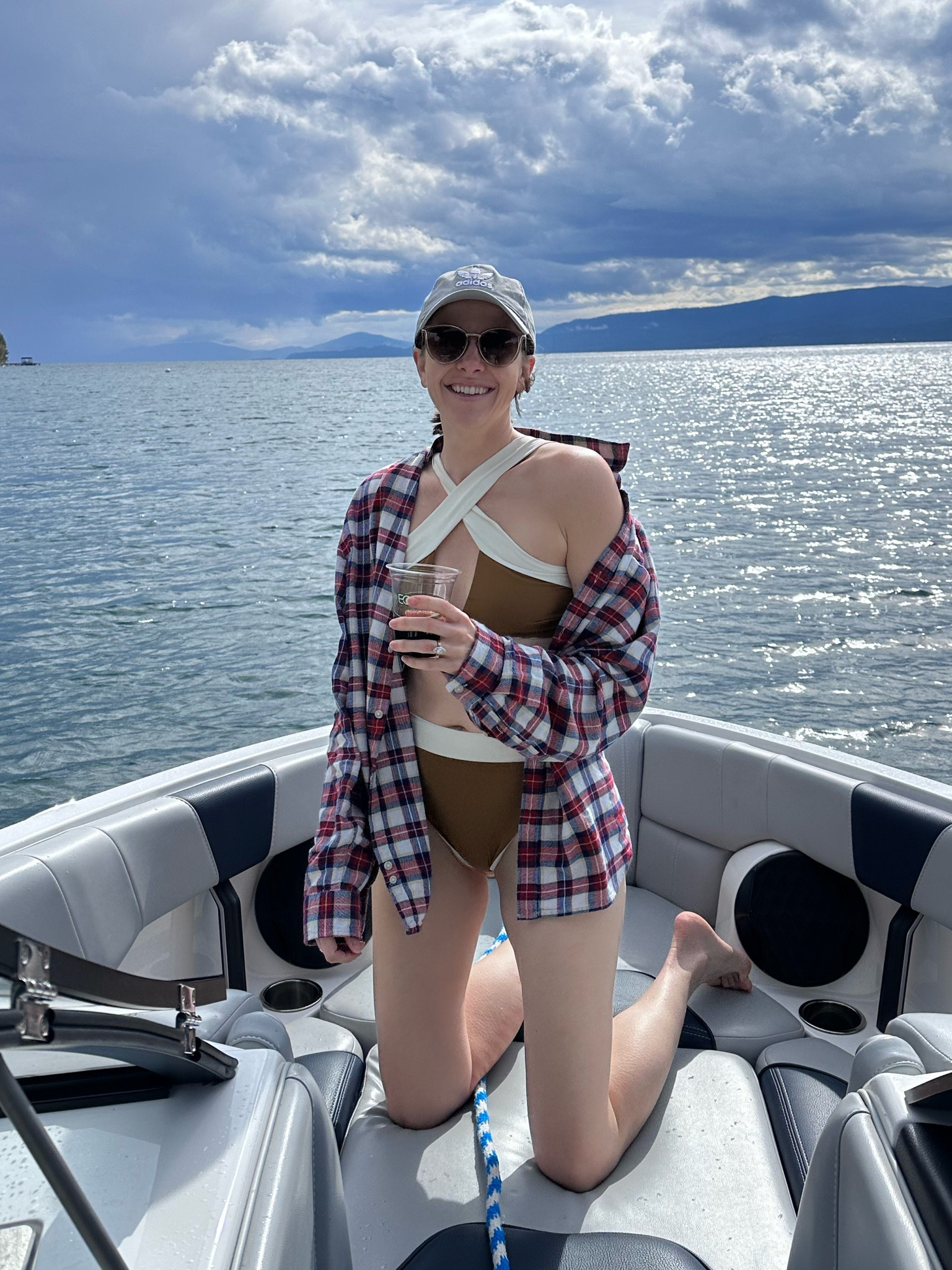 I snagged Aaron’s flannel to wear over my bikini on the wakeboard boat! 

#LTKtravel #LTKSeasonal #LTKswim