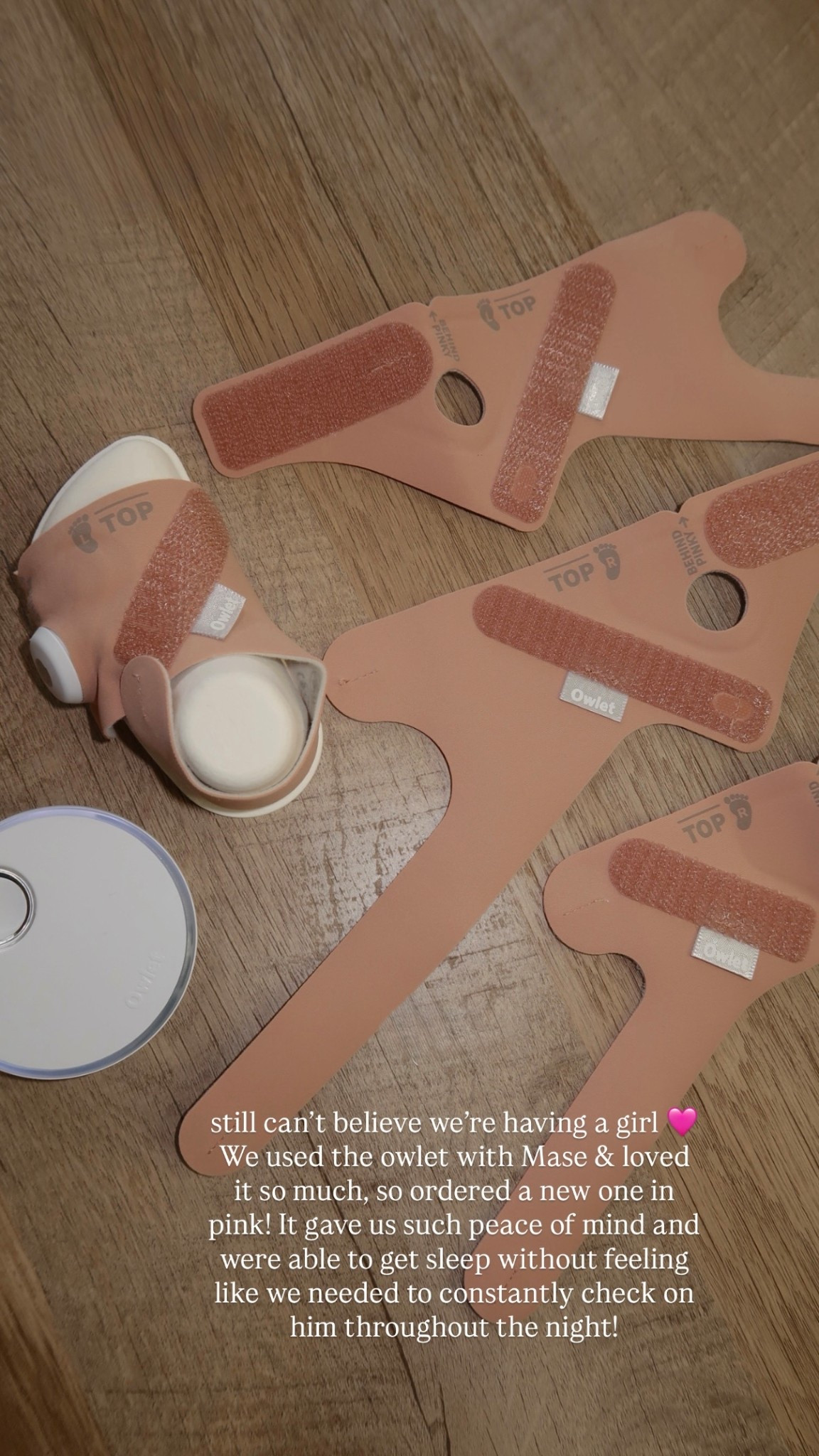 The owlet is truly a must-have for us, it gave us so much peace of mind with Mason. Had 2 different sizes, so can grow with baby. Also has a sock for each foot, so you can rotate which foot it goes on every night. 

#LTKBaby #LTKBump #LTKmomlife