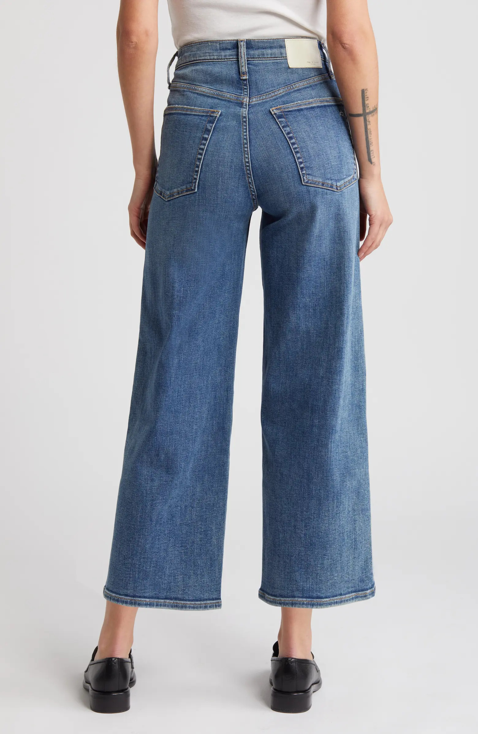Andi High Waist Ankle Wide Leg Jeans | Nordstrom