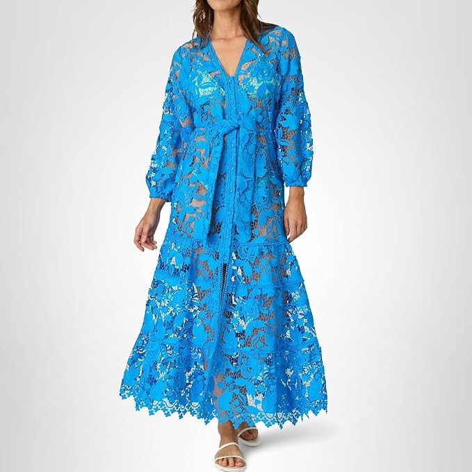 Shoshanna Womens Floral Eyelet Santorini Dress | Amazon (US)