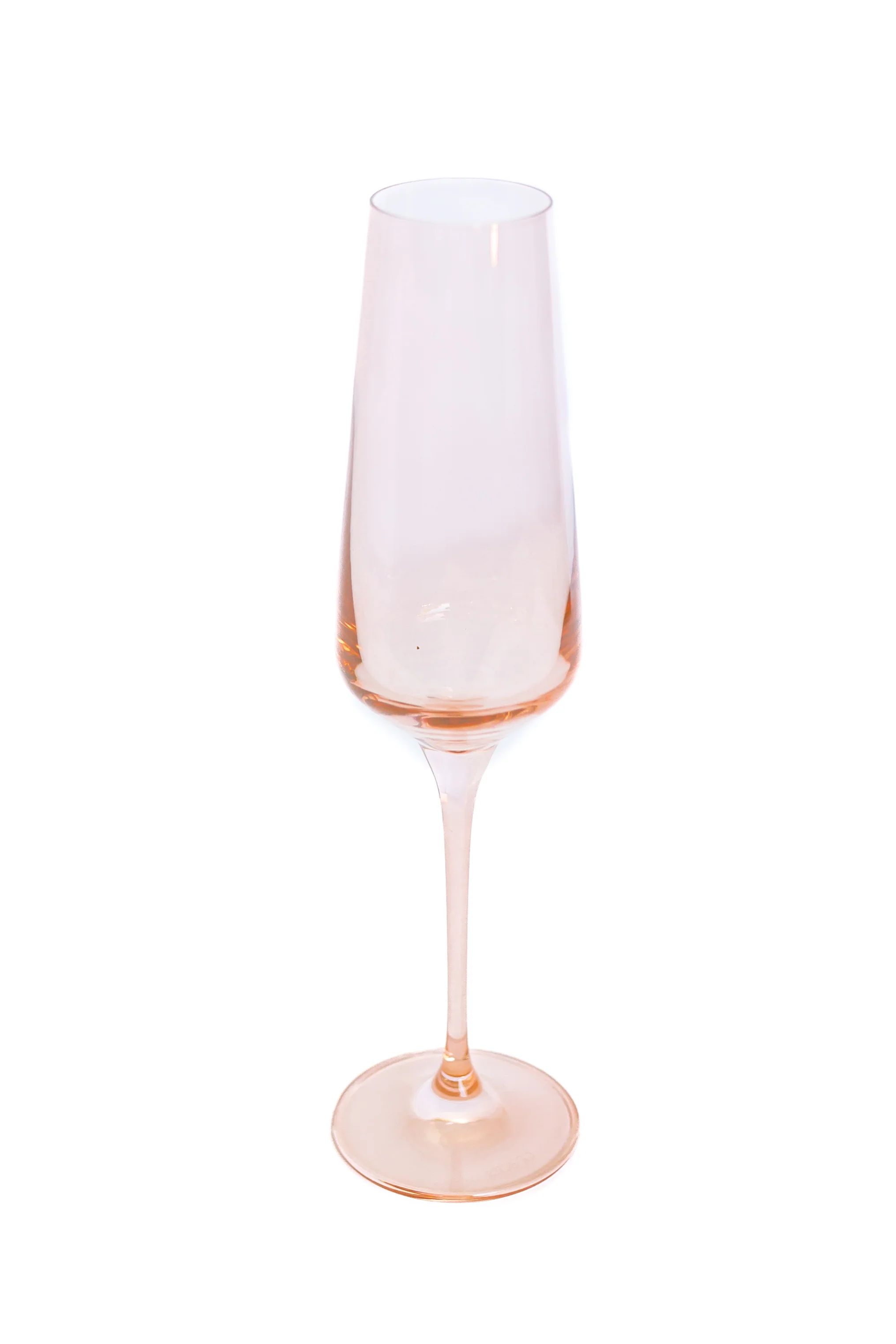 Estelle Colored Champagne Flute - Set of 2 {Blush Pink} | Estelle Colored Glass