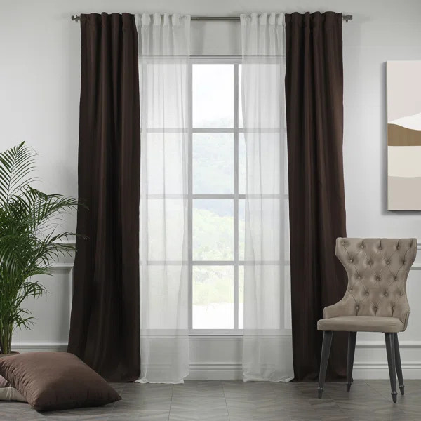 Decorative Window Curtain Each Panel (Set of 4) | Wayfair North America