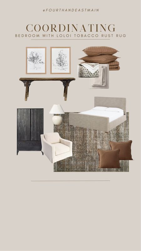 coordinating // bedroom look with loloi tobacco rust rug 

warm bedroom
amber interiors bedroom
amber interiors dupe
loloi tobacco rust 

#LTKhome