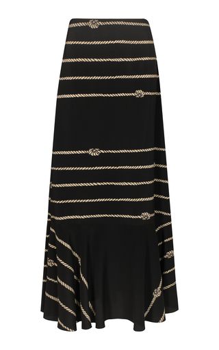 Hello Sailor Printed Silk Maxi Skirt | Moda Operandi (Global)