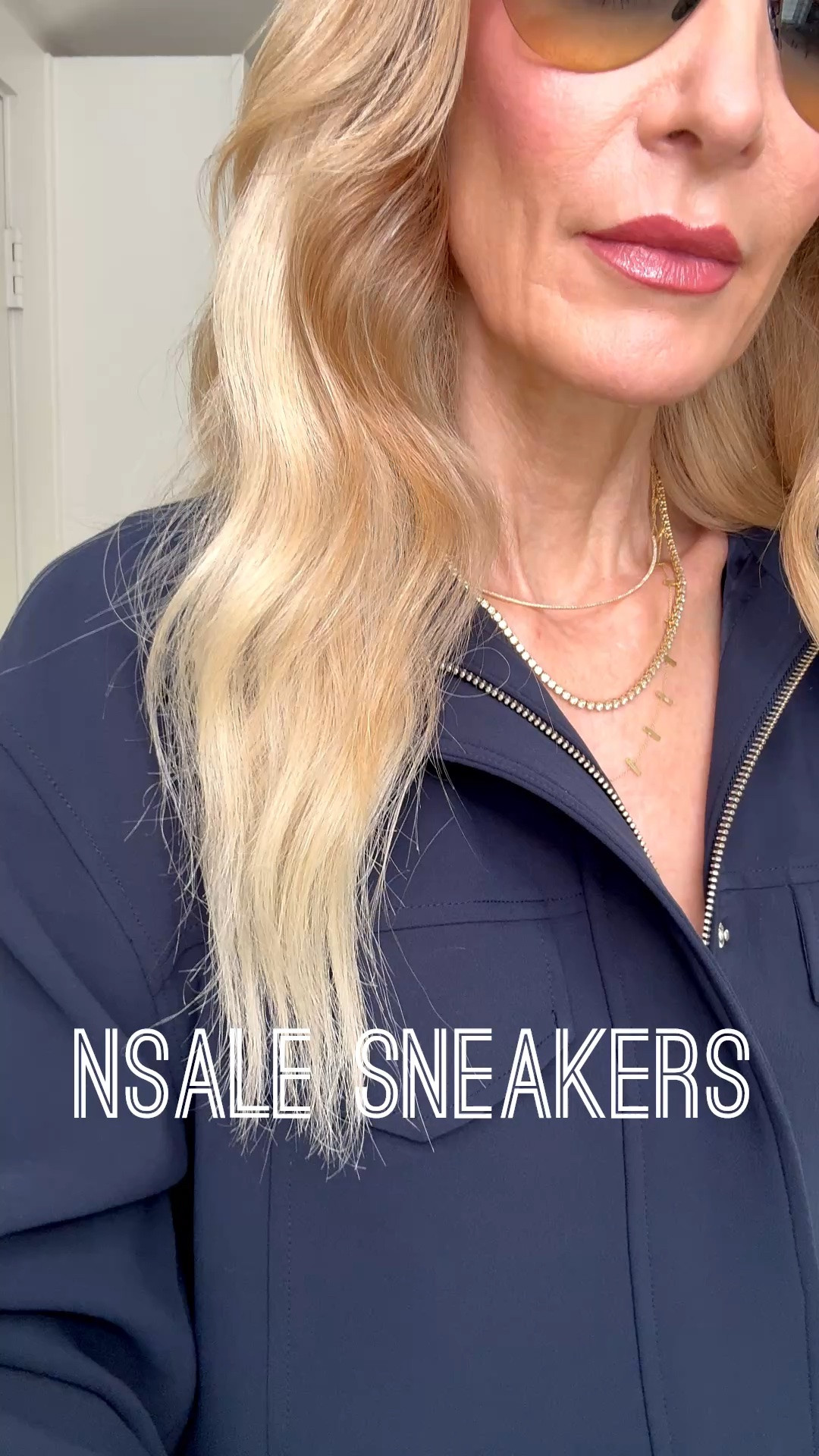 This chic NSALE sneaker outfit is such an easy way to look polished and comfortable for everyday wear. I love the structured jacket styled with classic denim and navy sneakers for a casual fall look that still feels elevated. The sale goes live tomorrow, so add these sneakers to your wish list now before they sell out. I’m wearing an XS in the jacket and a size 24 in the jeans. #NSale #LTKOver40 #LTKStyleTip
 

 #LTKSaleAlert