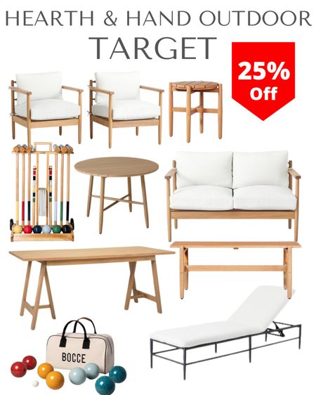 Target Hearth and Hand outdoor furniture and games are 25% off!

Patio furniture 
Porch furniture 
Deck furniture 
Outdoor furniture 
Target home

#LTKSeasonal #LTKhome #LTKsalealert