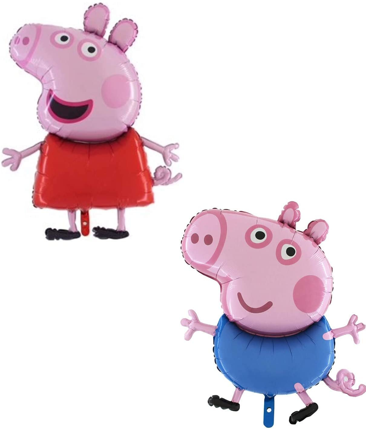 Grabo Pack Of 2 - 37 Inch Peppa & George Character Foil Balloons - Kids Balloons - Party Balloons | Amazon (US)