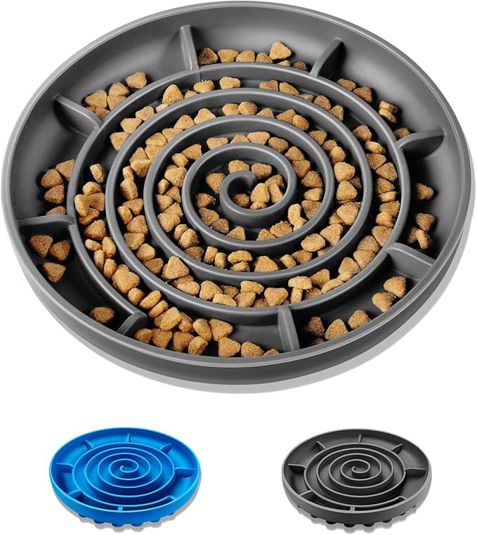 XAQMHSW Silicone Slow Feed Dog Bowl - Lickable, Non-Slip, Versatile | Amazon (US)