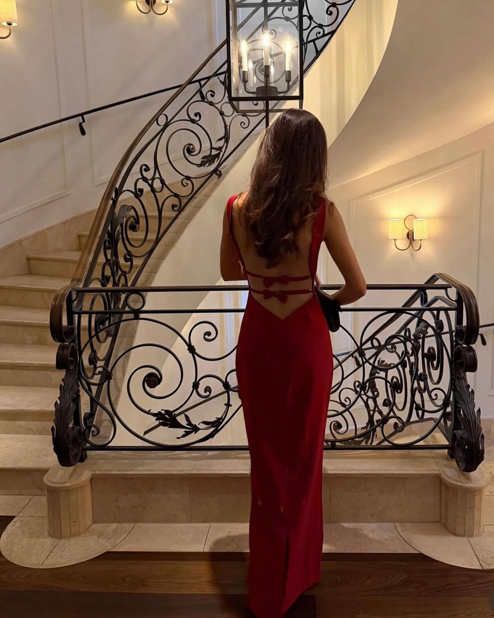 Dinner date in red❤️ wearing a beautiful long red dress by Anne Louise Boutique 

#LTKdresses