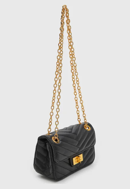 Bolsa Feminina Santa Lolla Matelassada Preta | Dafiti (BR)