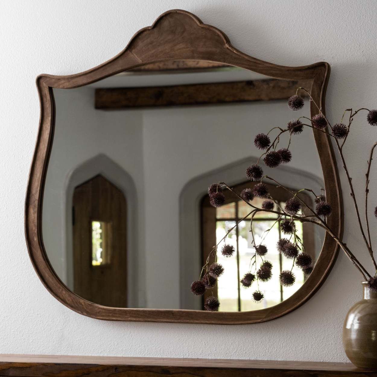 Arched Antiqued Inez Mirror | Magnolia