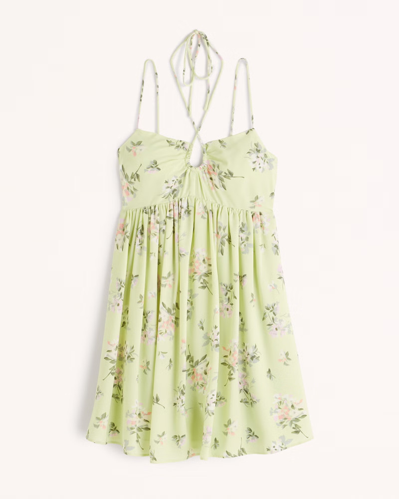 Strappy Flirty Mini Dress | Abercrombie & Fitch (US)