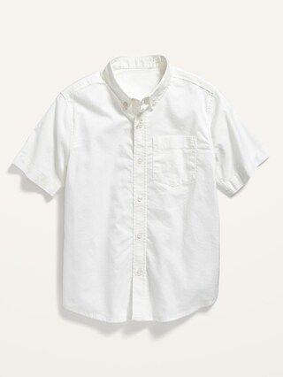 Uniform Built-In Flex Short-Sleeve Oxford Shirt For Boys | Old Navy (US)