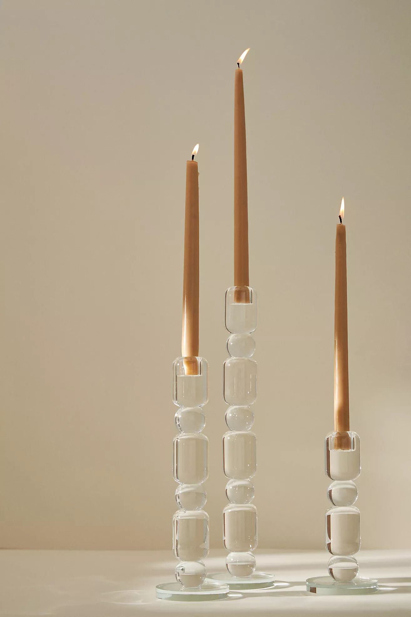 Louisa Crystal Glass Candle Holder | Anthropologie (US)