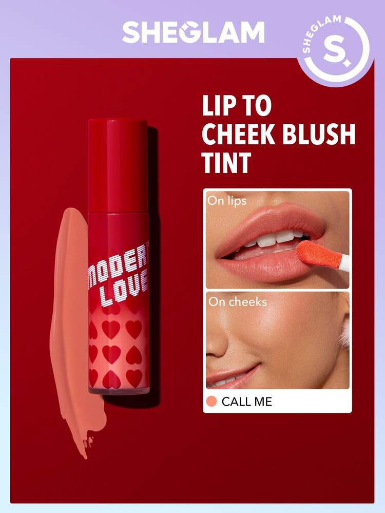 SHEGLAM Modern Love Heartbeat Lip To Cheek Blush Tint-Call Me | SHEIN