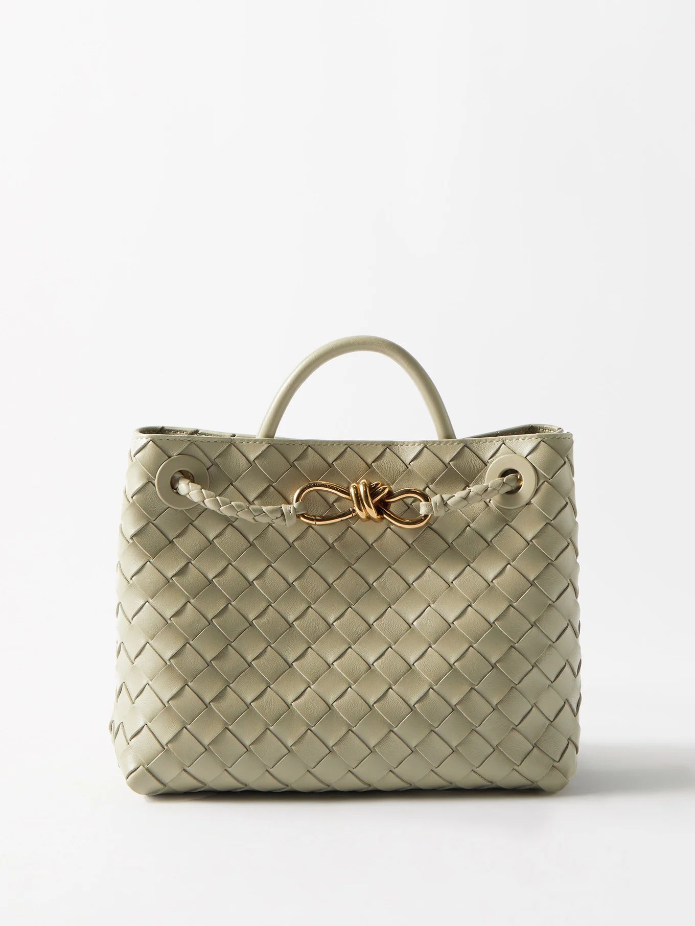 Andiamo small Intrecciato-leather handbag | Bottega Veneta | Matches (US)