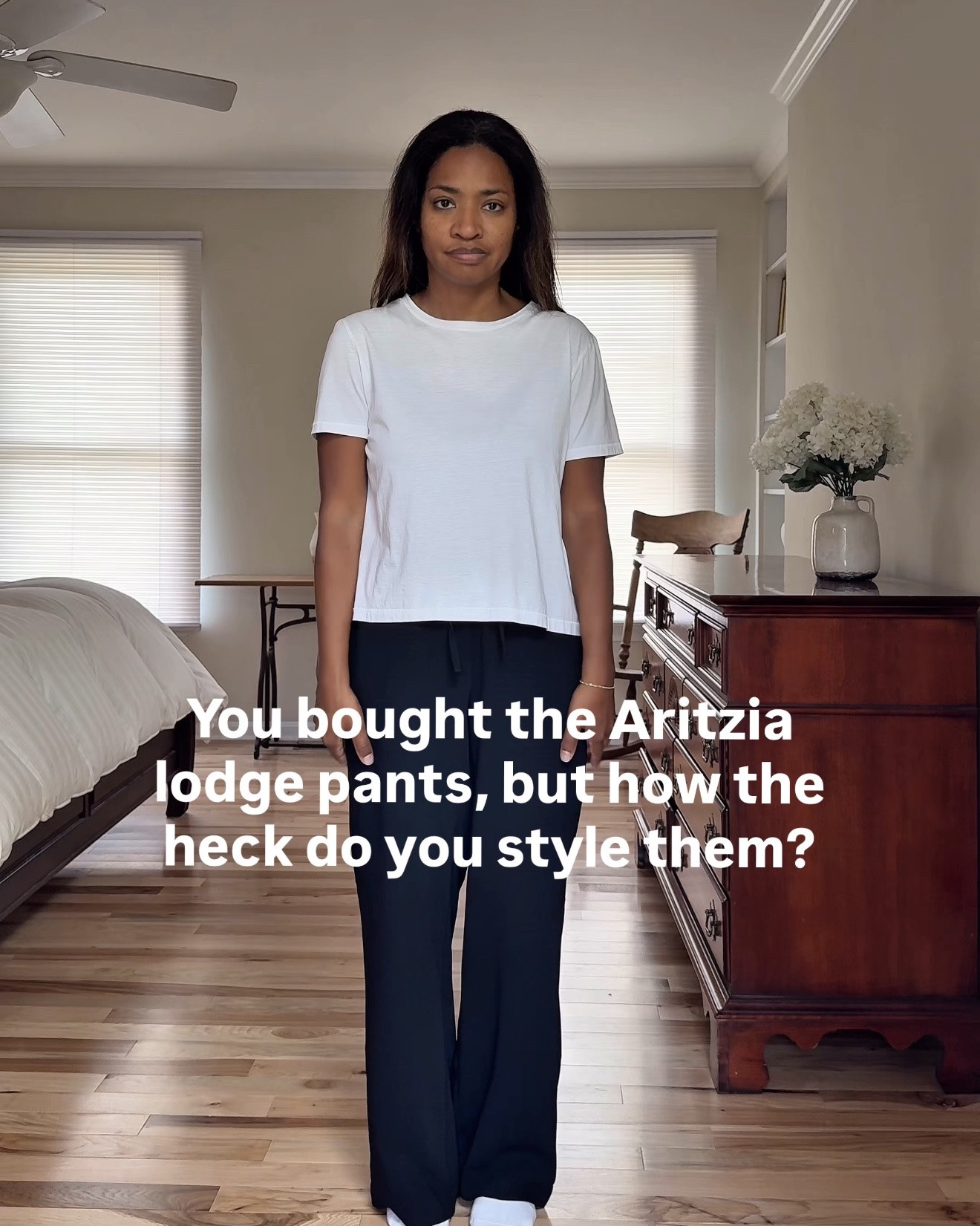 Pants: size small regular (linking similar pants at a lower price point)
Tops: Small
Brown jacket: Medium
Blazers: small 
Denim shirt: Small
Heels: Size 9
Adidas Sambas: Size 8.5 (size down ½ size)