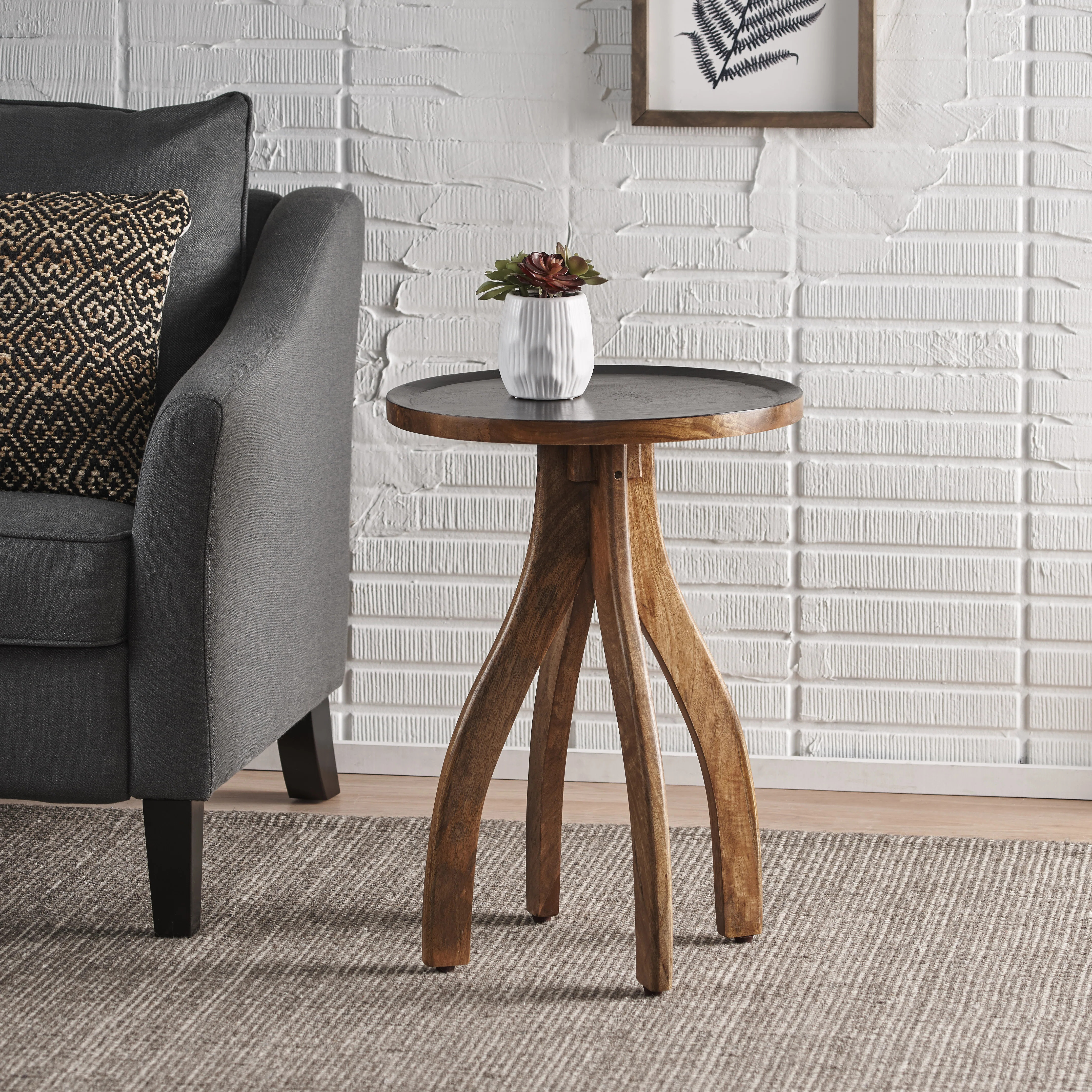 Bohrer Solid Wood Tray Top End Table | Wayfair North America