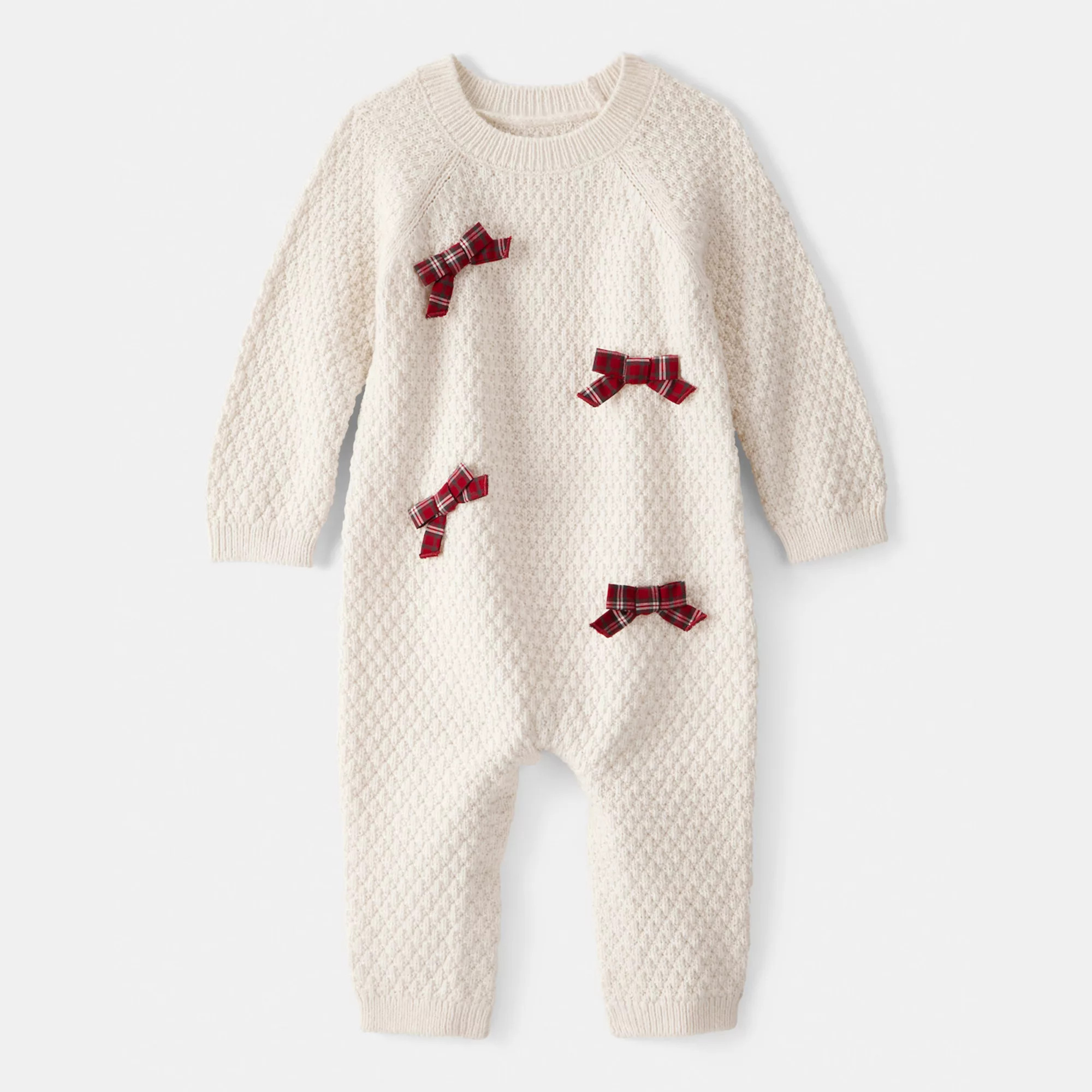 Baby Girl Carter's Bow Long Sleeve Jumpsuit | Kohl's