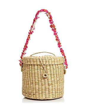 Nannacay Ana Cherry-Blossom Straw Bucket Bag | Bloomingdale's (US)