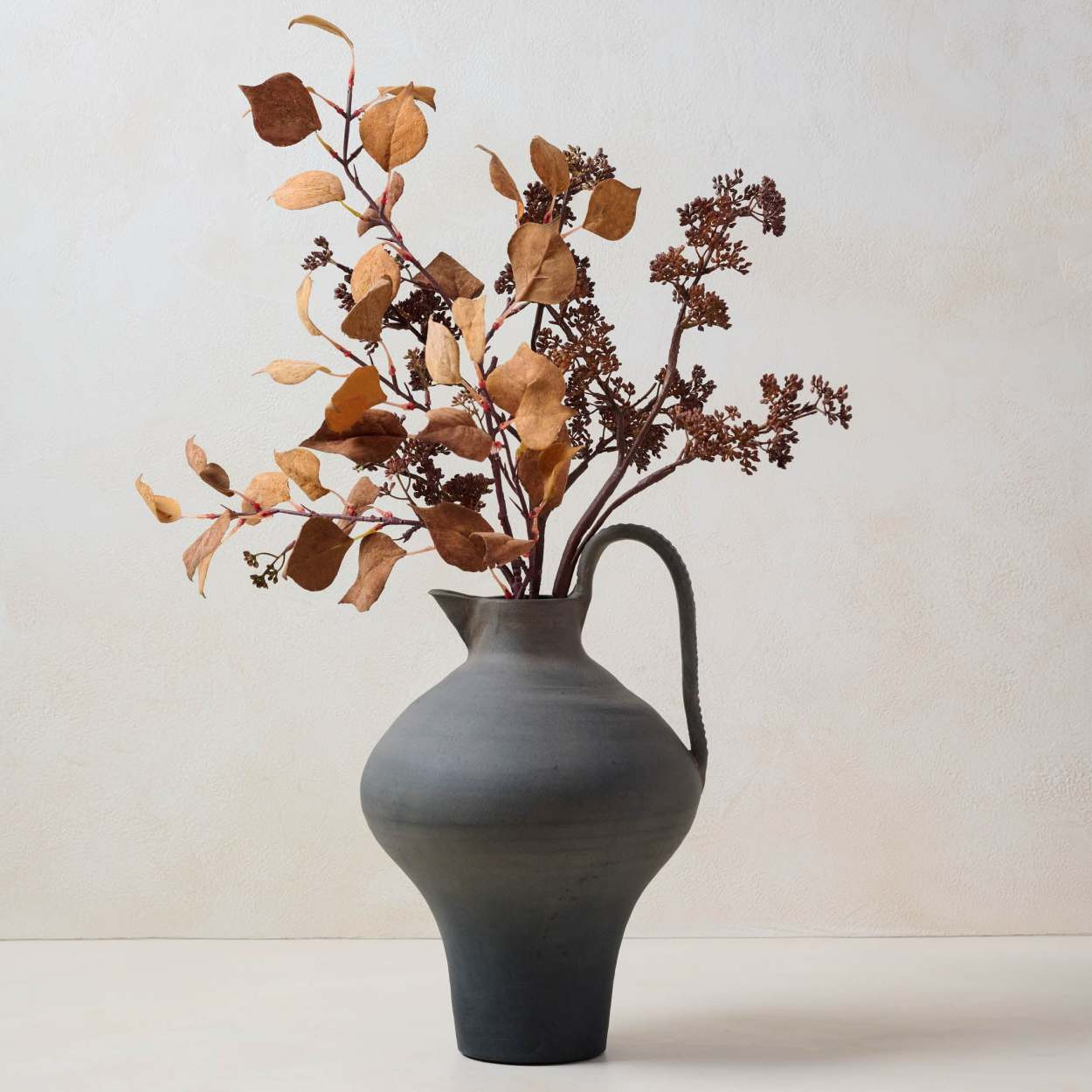 Ravine Black Ceramic Jug | Magnolia