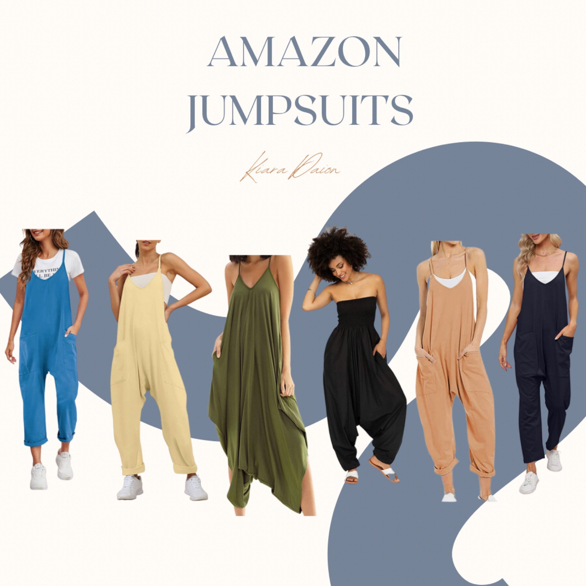 Amazon jumpsuits. Love the flowly look of all of these

#LTKFind #LTKsalealert