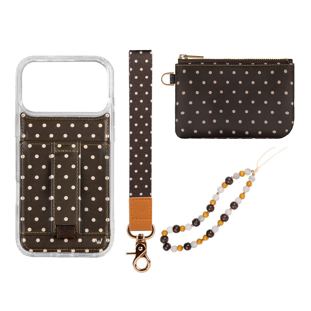 Cocoa Dot Walli Grip Bundle | Walli Cases