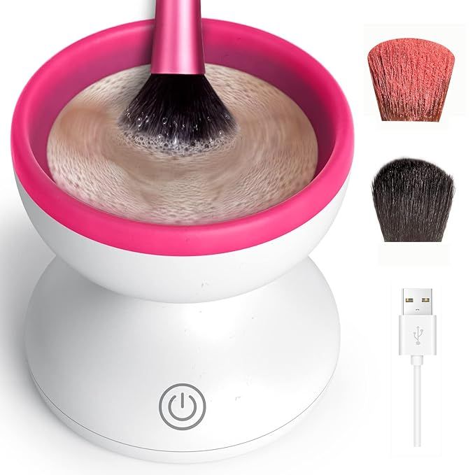 Alyfini Makeup Brush Cleaner Machine - Electric Makeup Brush Cleaner Tool for All Size Beauty Fou... | Amazon (US)