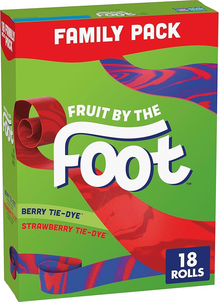 Fruit by the Foot, Fruit Snacks, Berry and Strawberry, 13.5 oz | Amazon (US)