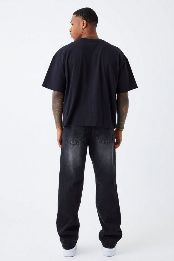 Boxy Homme Embroidered T-shirt | boohooMAN (US & Canada)