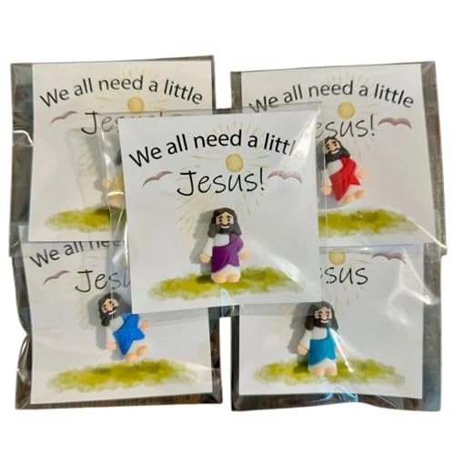 Little Jesus Pocket Cards,Mini Jesus Statue Easter Jesus Loves You,Jesus Toy Christ The Savior Je... | Amazon (US)