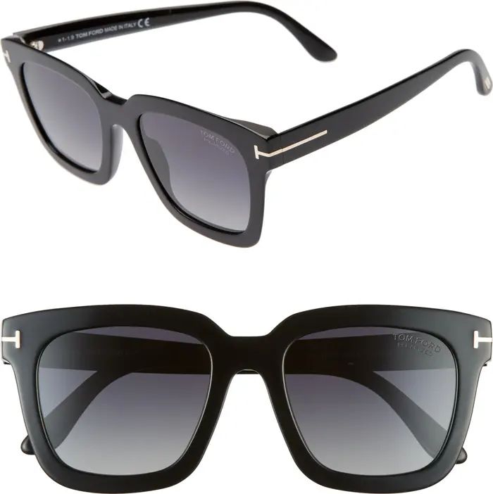 Tom Ford Sari 52mm Square Polarized Sunglasses | Nordstrom | Nordstrom