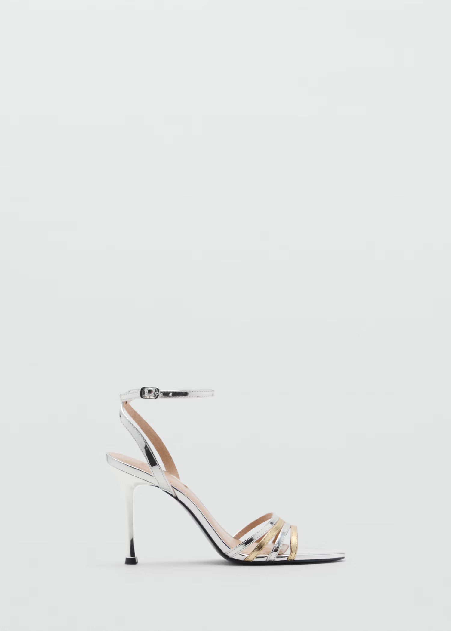 Combined-strap heeled sandals - Women | MANGO United Kingdom | MANGO (UK)