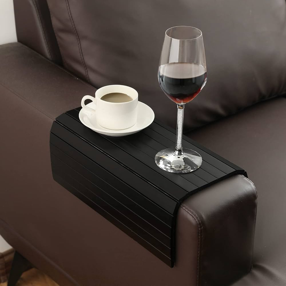 GEHE Sofa Arm Tray Table Flexible/Foldable Sofa Tray Couch arm table Perfect for Drink snacks Gre... | Amazon (US)