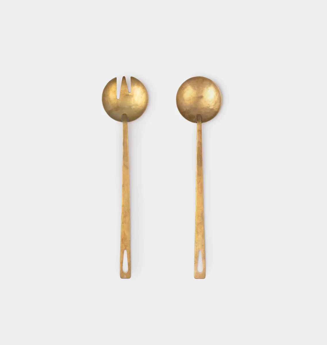 Hammered Brass Serving Utensils | Amber Interiors