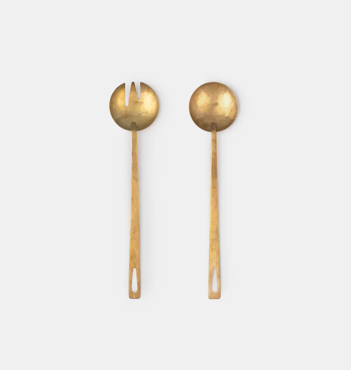 Hammered Brass Serving Utensils | Amber Interiors