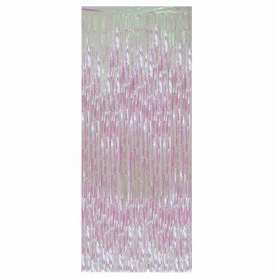 Northlight Iridescent Tinsel Christmas Window or Door Curtain 3' x 8' | Target