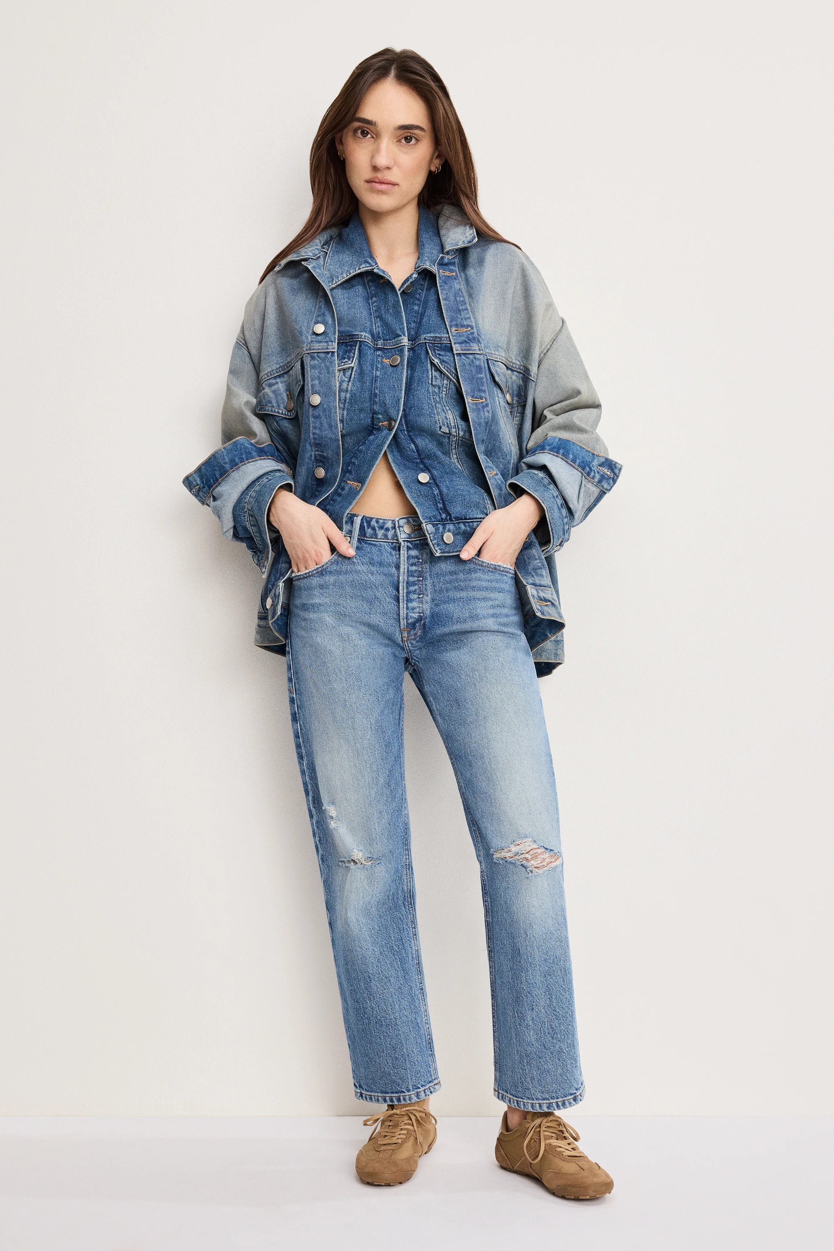 VINTAGE STRAIGHT ANKLE | INDIGO1221 - GOOD AMERICAN | Good American