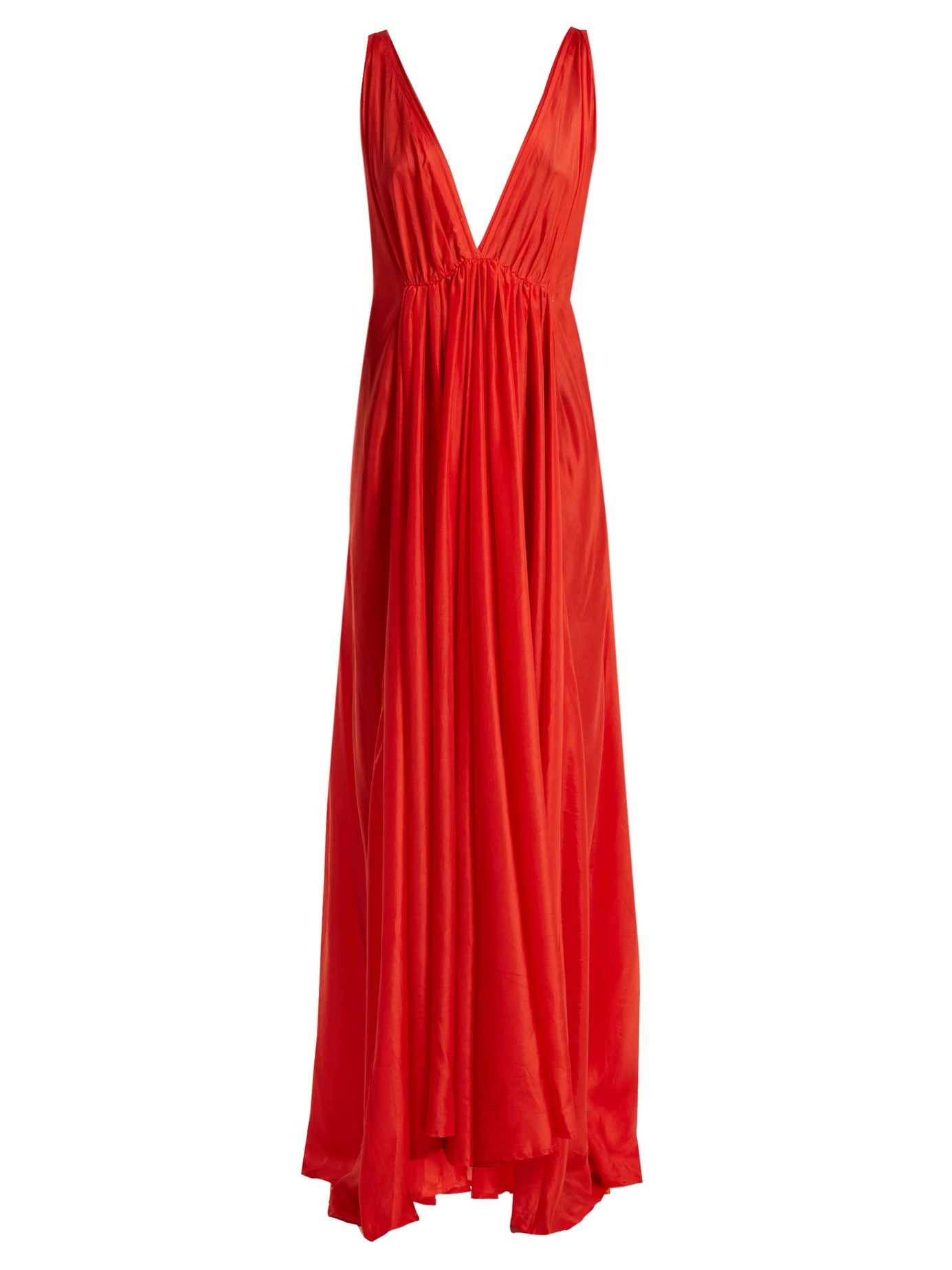 Clemence silk-habotai maxi dress | Matches (US)