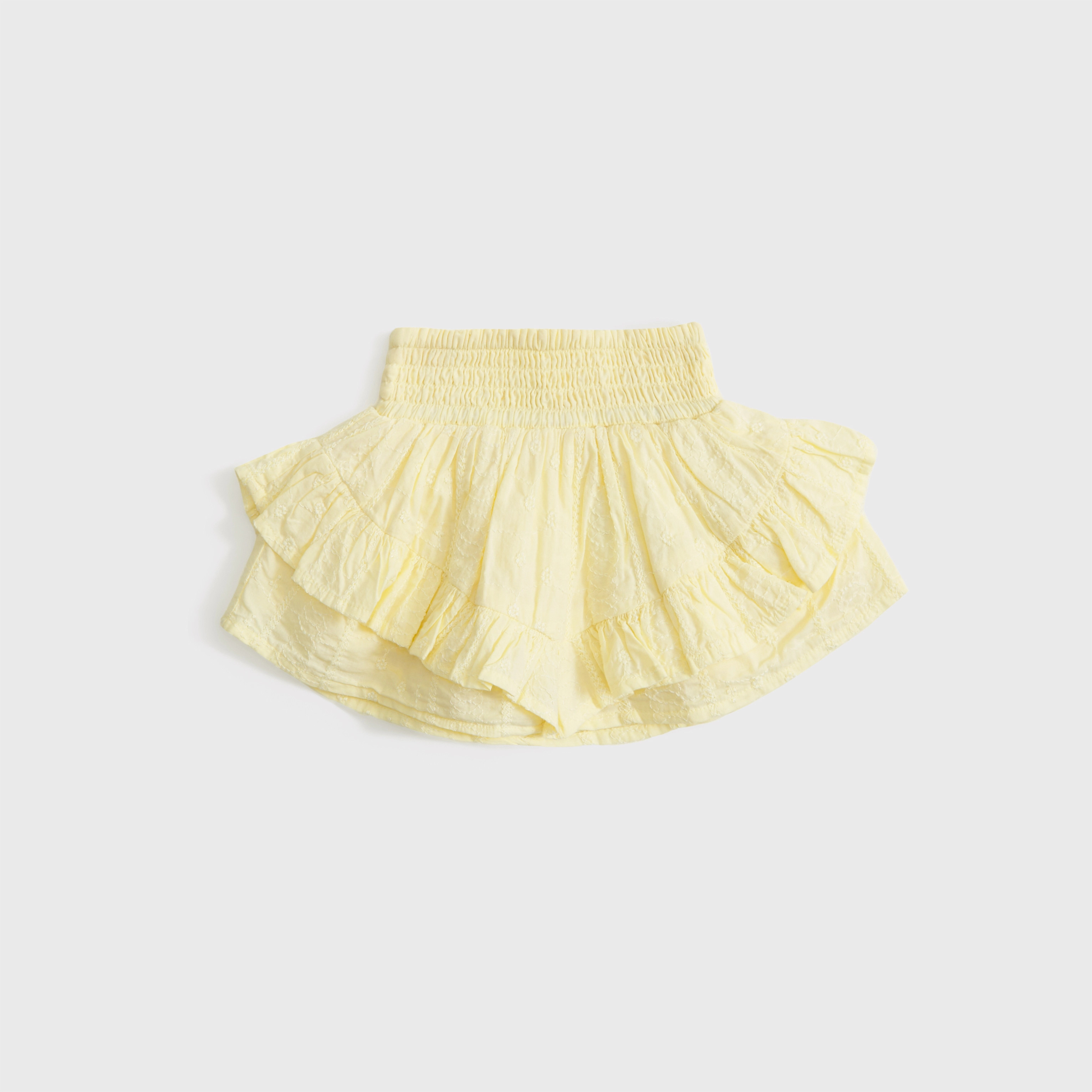 baby smocked waistband ruffle eyelet skort | Abercrombie & Fitch (US)