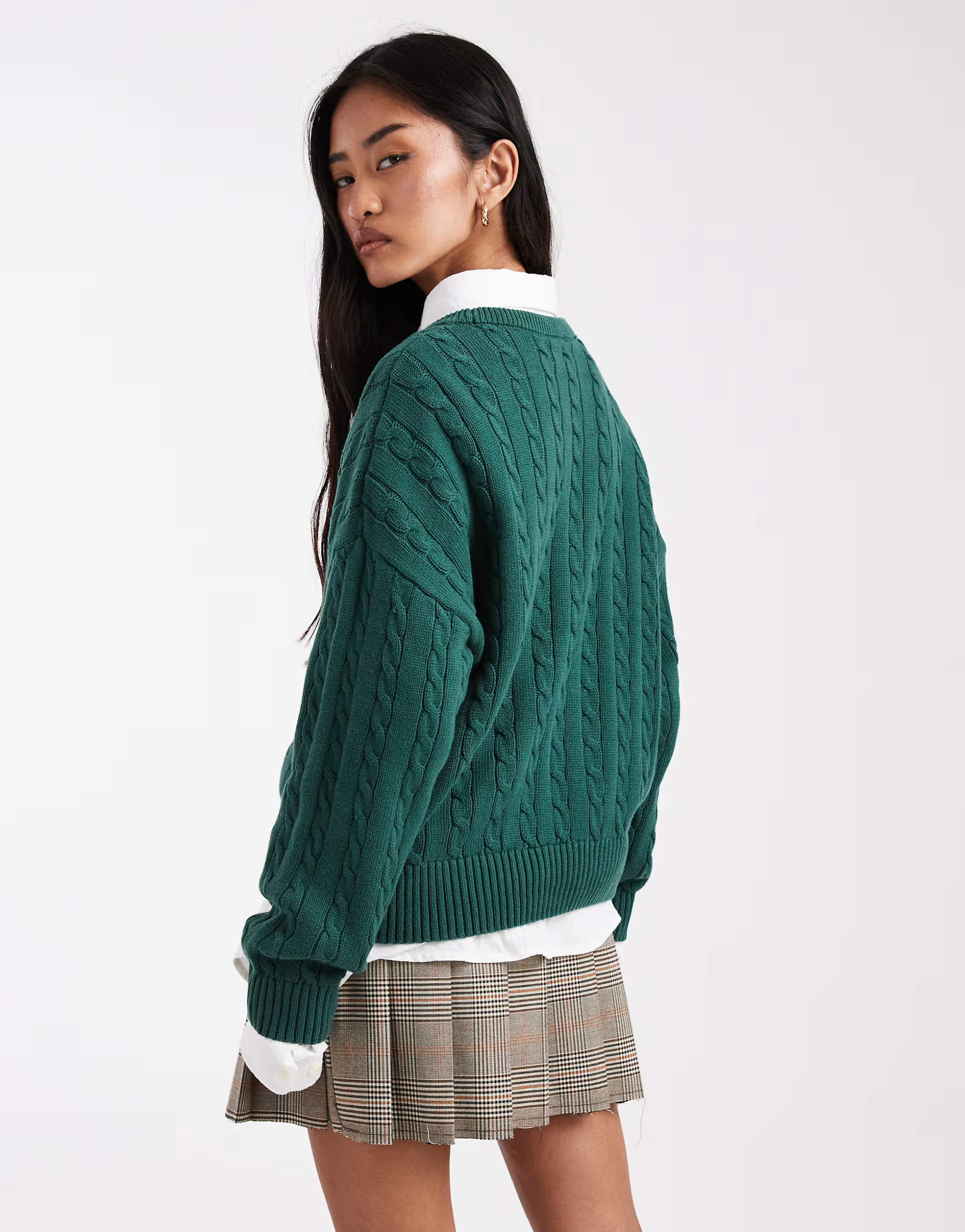 Cotton On crew neck sweater in treetop green | ASOS (Global)