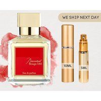 Baccarat Rouge 540 Eau De Parfum Travel Sample Spray Perfume Bottle 2Ml, 5Ml, 10 Ml Decant, Atomizer | Etsy (US)
