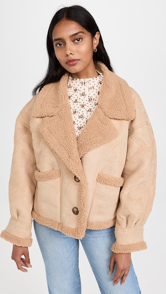Moon River Sherpa Outerwear | SHOPBOP | Shopbop