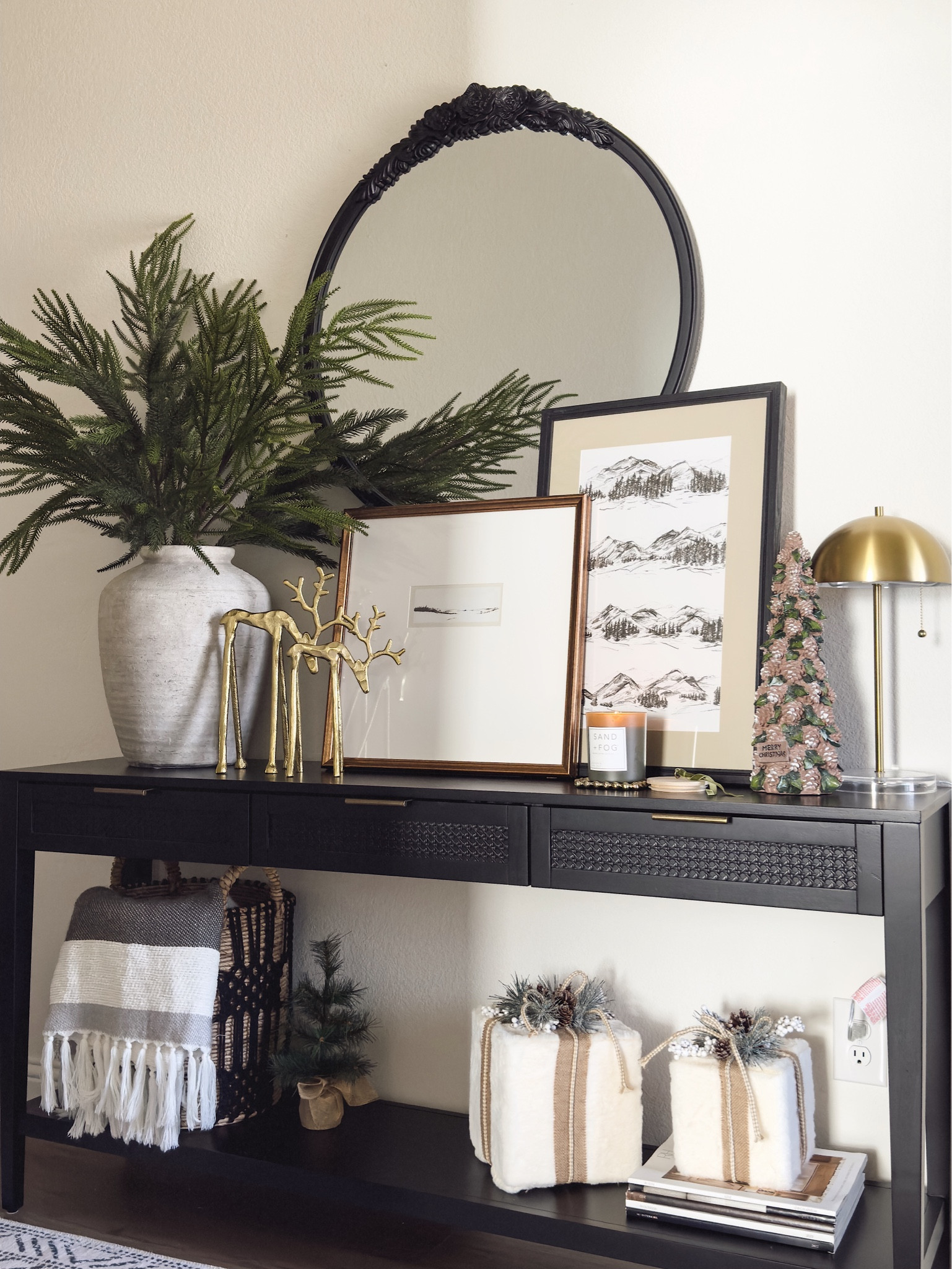Holiday decorating in full swing! Get my entryway console look 🤎

Entryway, entryway console, console table styling, Christmas, Christmas decor, Xmas, Xmas decor, holiday season, seasonal decor, home decor 

#LTKhome #LTKHoliday #LTKSeasonal
